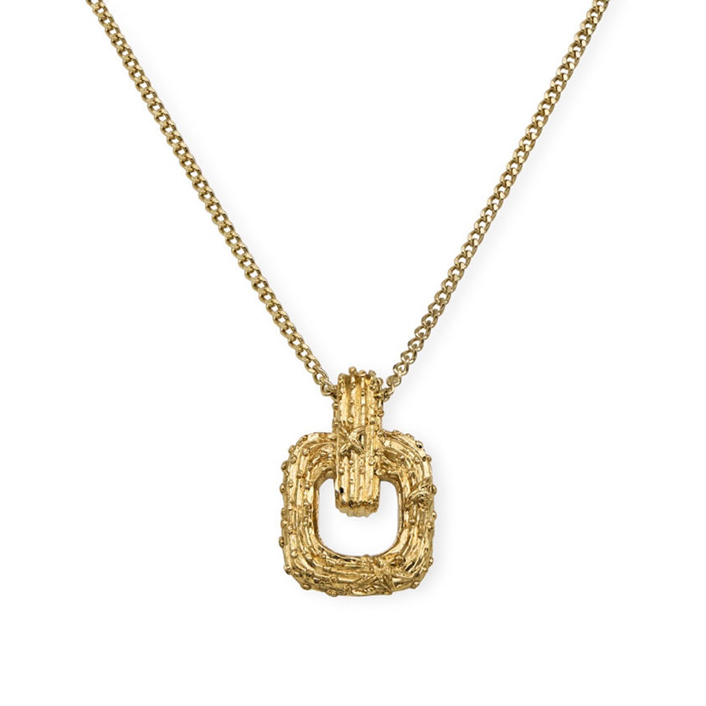 Cactus gold necklace