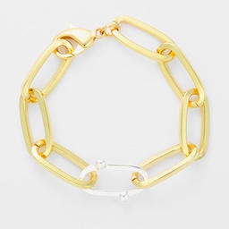 Geometric links bracelet