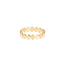 Gold thin ring Kubik
