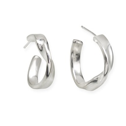 Sabina small silver hoops (Silver)