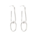 Kasia link earrings  (Silver)