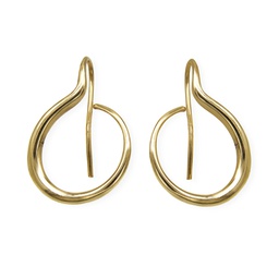 Lia hoops (Silver plated with gold plating)