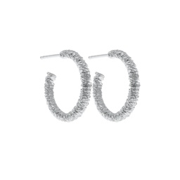 Marrakech small silver hoops