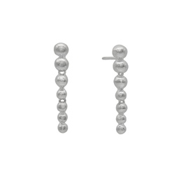 Eclipse drop silver earrings