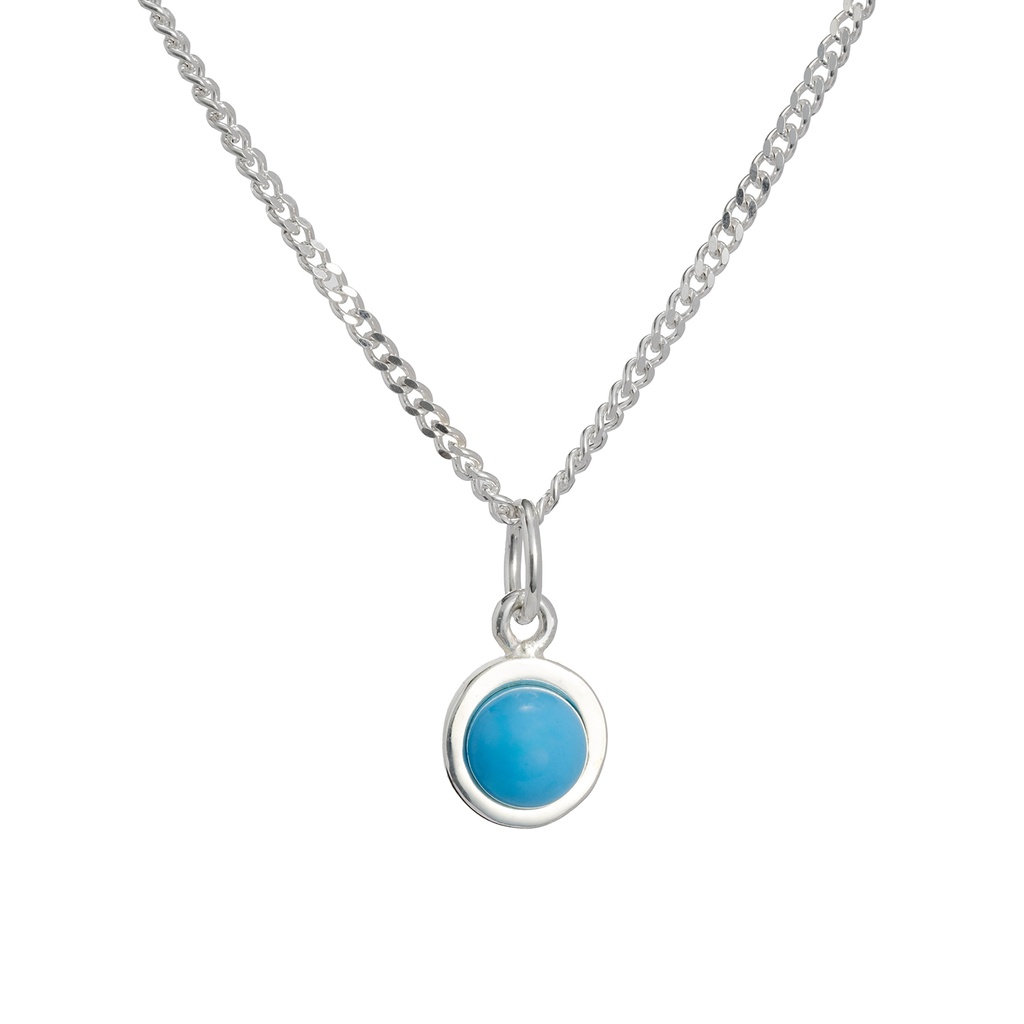 Silver gemstones necklace Chloe